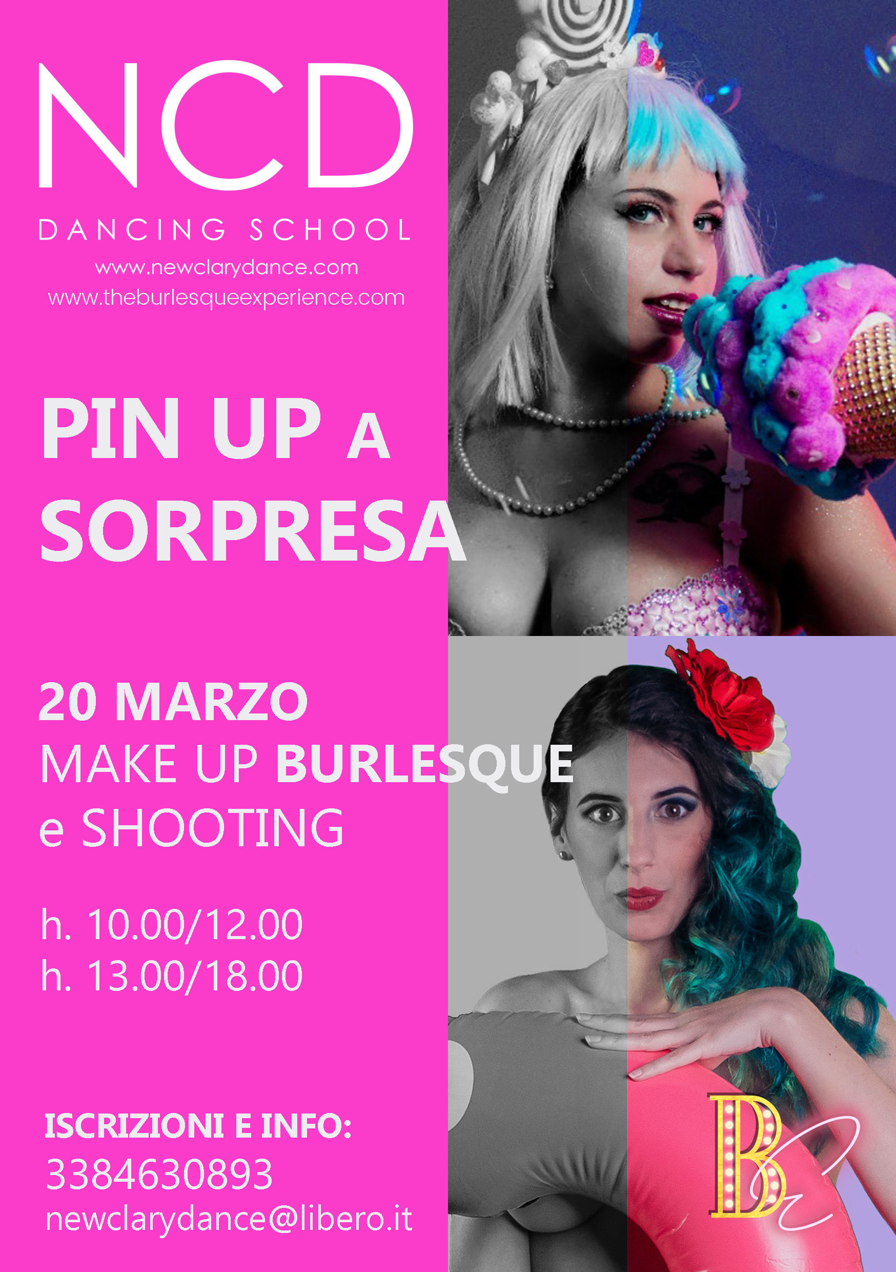 Flyer Stage NCD - PinUp a Sorpresa 20 marzo