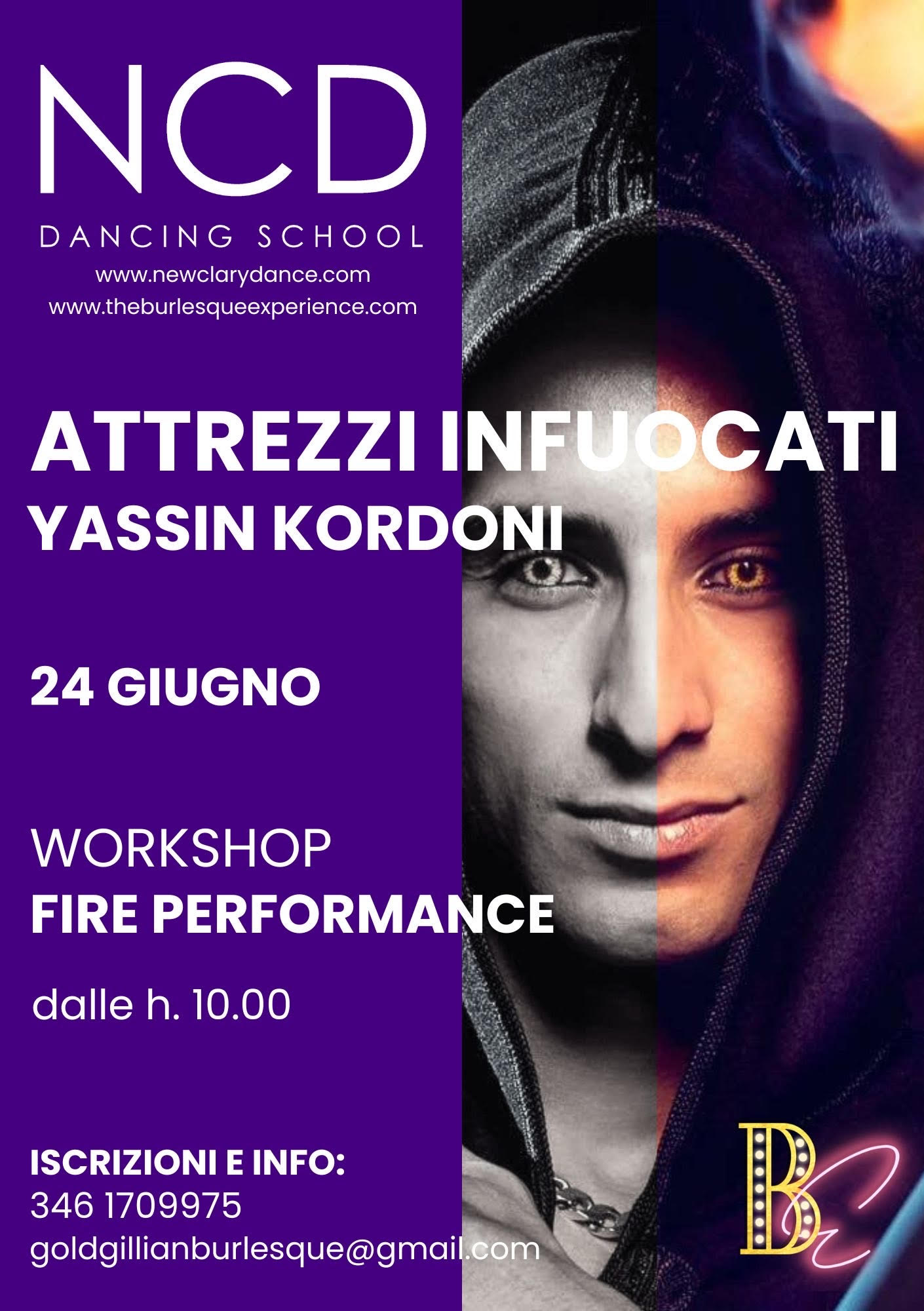 Flyer Stage NCD -Fire Performance 24 Giugno 2023