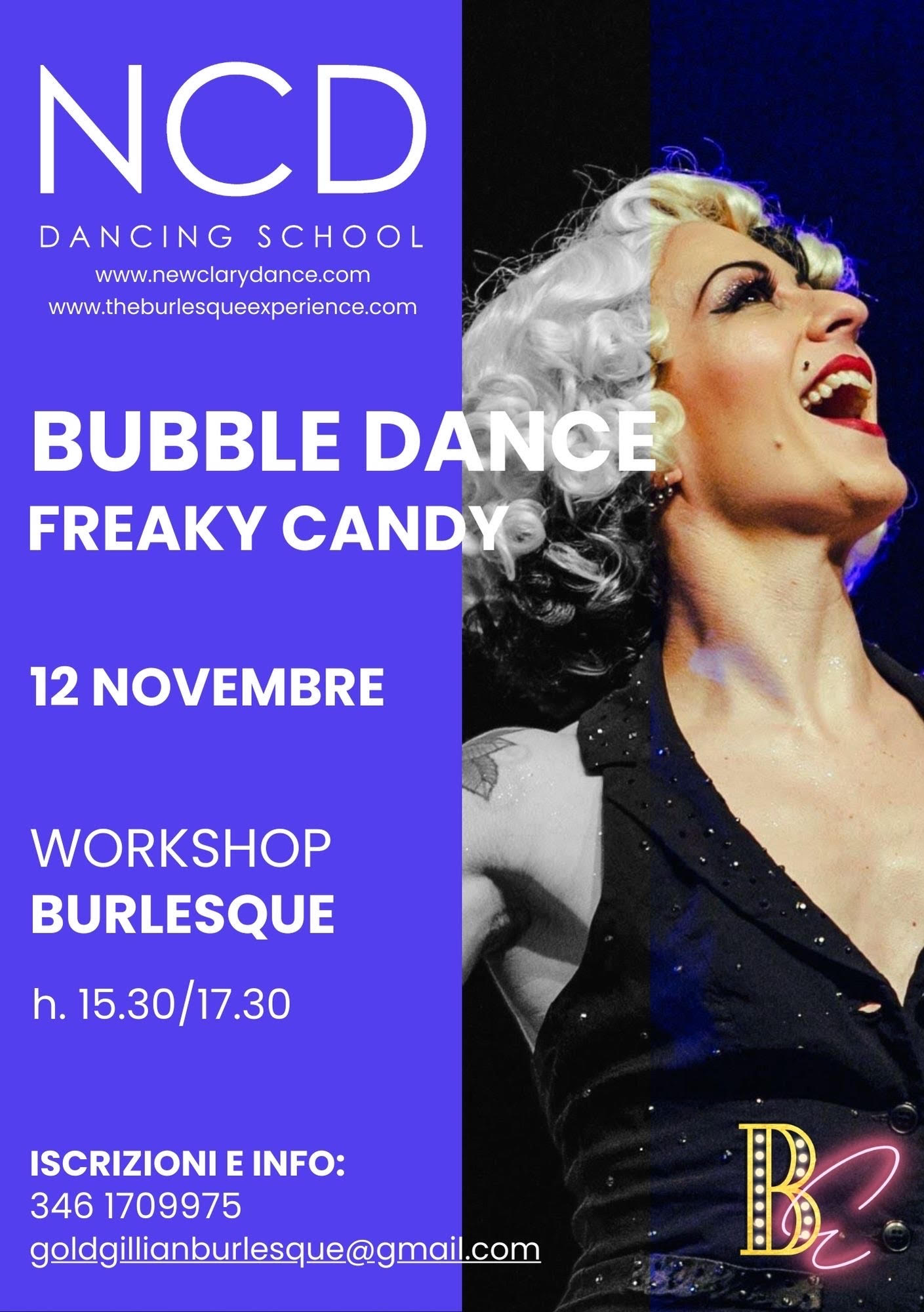 Flyer Stage NCD - Bubble Dance 12 Novembre 2023